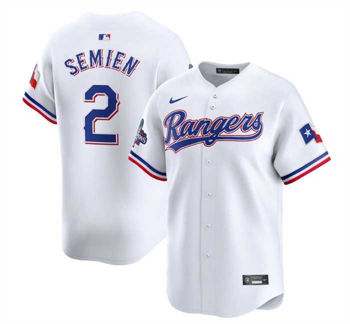 Men's Texas Rangers #2 Marcus Semien White 2023 World Series Champions Stitched Baseball Jersey Dzhi,We sell and wholesale Men's Texas Rangers #2 Marcus Semien White 2023 World Series Champions Stitched Baseball Jersey Dzhi on line form chian!